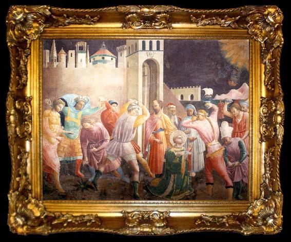 framed  UCCELLO, Paolo Stoning of St Stephen, ta009-2